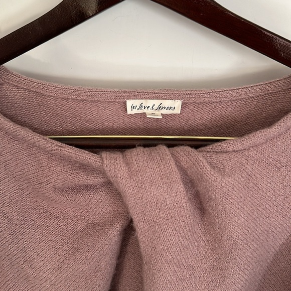 For Love and Lemons Twist Front Ballet Sweater - Picture 2 of 4